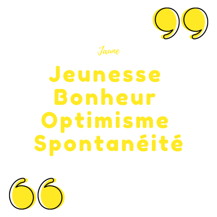 Signification de la couleur jaune